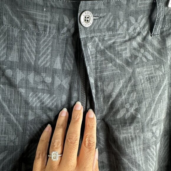 Crazy Shirts Expedition Shorts Mens 34 Cargo Performance Stretch Pattern - Picture 4 of 12